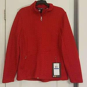 Spyder cable core sweater jacket